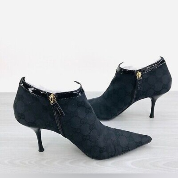 Gucci GG canvas monogram booties - Picture 1 of 4